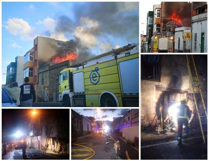 Actuación de los bomberos/TA.